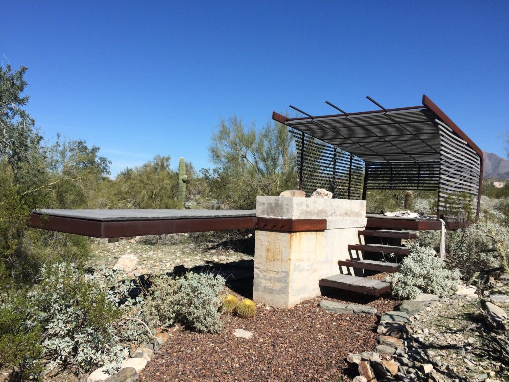 Nifty sculpture but it doesn't provide enough shelter to be usable.